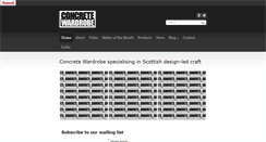 Desktop Screenshot of concretewardrobe.com