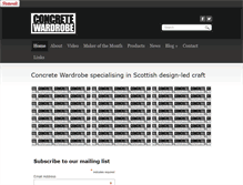 Tablet Screenshot of concretewardrobe.com